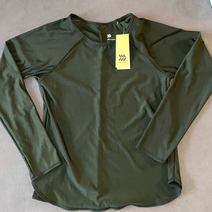 NWT All in Motion Swim Top, Deep Olive